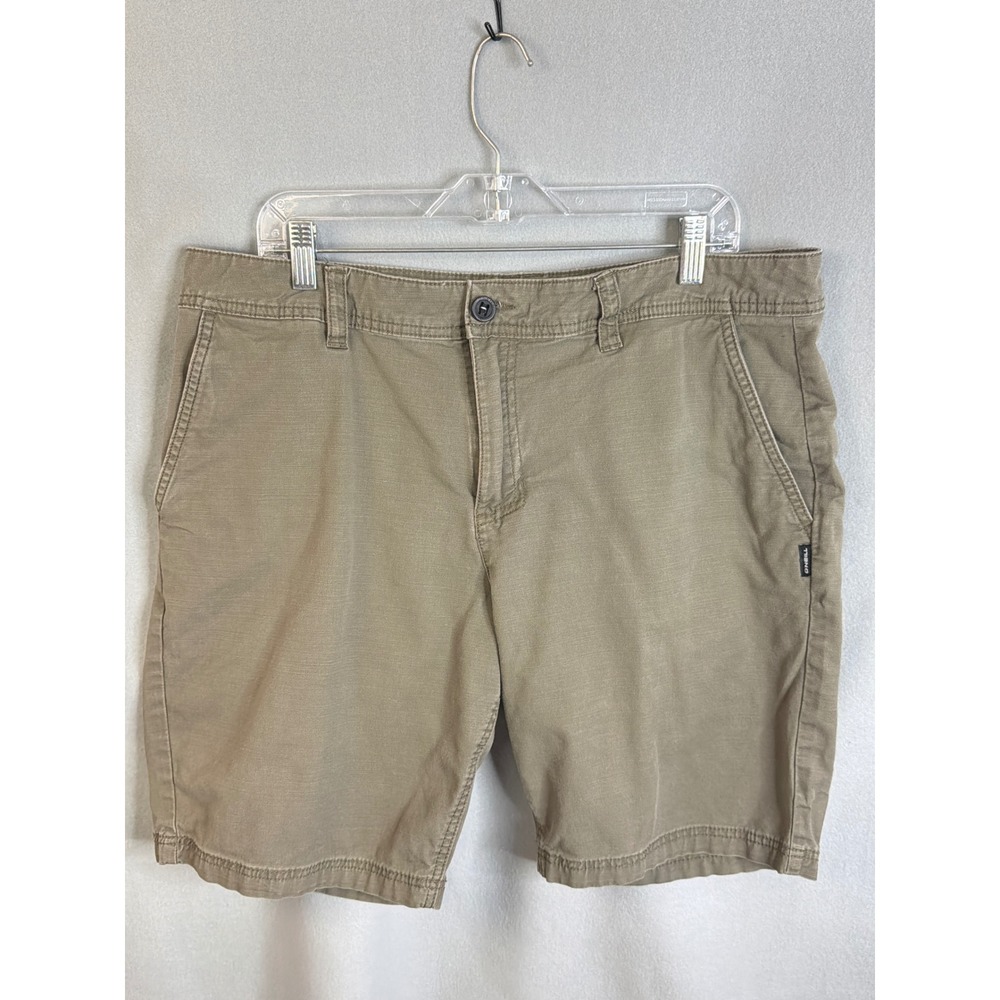 O'Neill Mens 36 Chino Shorts Green Excellent Standard Fit‎ Stretch Cotton